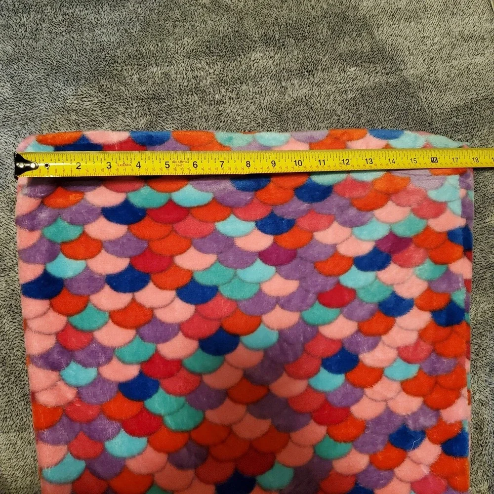 Cute Gril Children's Mermail Tail Blanket Pink Purpke Res‎ Blue Scales 18
